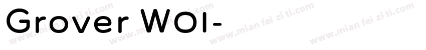 Grover W01字体转换